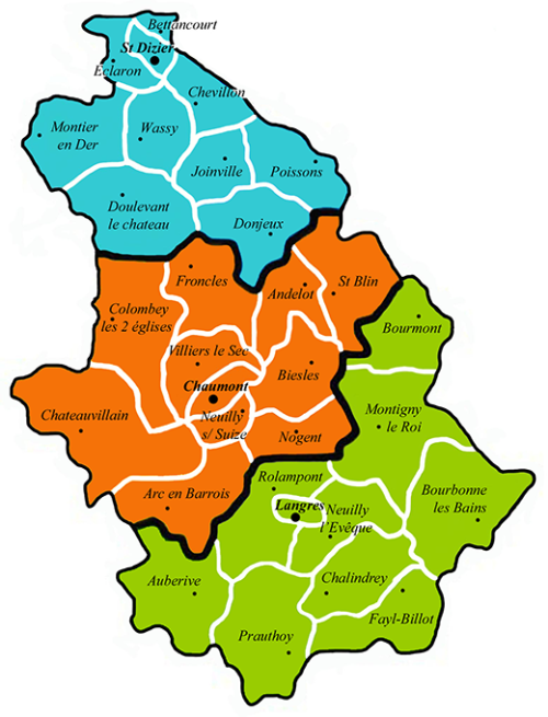 carte des paroisses